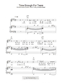 page one of Time Enough For Tears (Piano, Vocal & Guitar Chords)