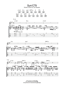 page one of Sun/C79 (Guitar Tab)