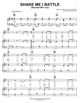 page one of Shake Me I Rattle (Squeeze Me I Cry) (Piano, Vocal & Guitar Chords (Right-Hand Melody))