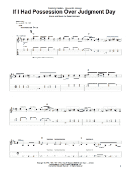 page one of If I Had Possession Over Judgment Day (Guitar Tab)