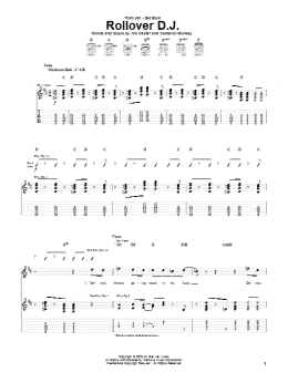 page one of Rollover D.J. (Guitar Tab)