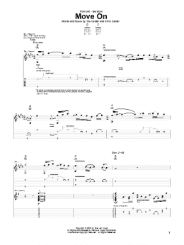 page one of Move On (Guitar Tab)