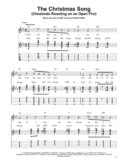 page one of The Christmas Song (Chestnuts Roasting On An Open Fire) (Easy Guitar Tab)