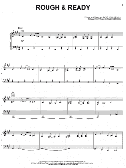 page one of Rough & Ready (Piano, Vocal & Guitar Chords (Right-Hand Melody))