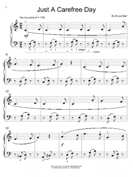 page one of Just A Carefree Day (Educational Piano)