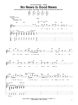 page one of No News Is Good News (Guitar Tab)