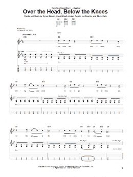page one of Over The Head, Below The Knees (Guitar Tab)