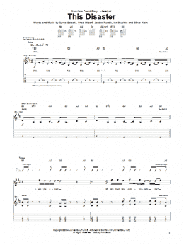 page one of This Disaster (Guitar Tab)