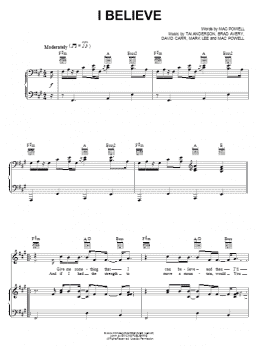page one of I Believe (Piano, Vocal & Guitar Chords (Right-Hand Melody))