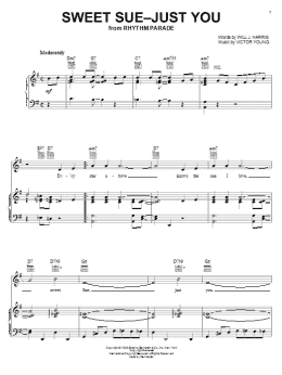 page one of Sweet Sue-Just You (Piano, Vocal & Guitar Chords (Right-Hand Melody))