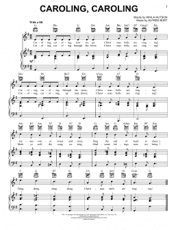 page one of Caroling, Caroling (Piano, Vocal & Guitar Chords (Right-Hand Melody))