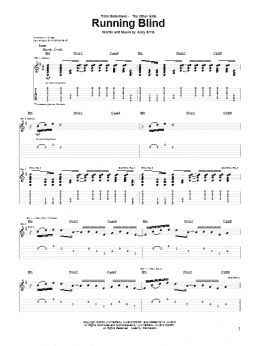 page one of Running Blind (Guitar Tab)