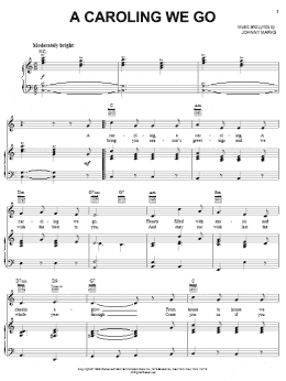 page one of A Caroling We Go (Piano, Vocal & Guitar Chords (Right-Hand Melody))
