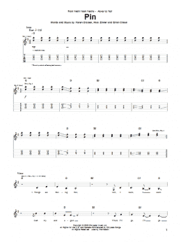 page one of Pin (Guitar Tab)
