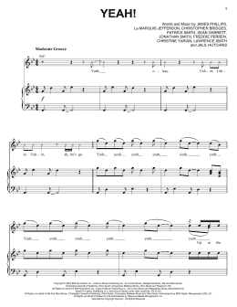 page one of Yeah! (Piano, Vocal & Guitar Chords (Right-Hand Melody))