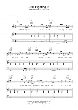 page one of Still Fighting It (Piano, Vocal & Guitar Chords)