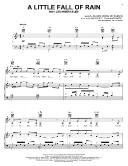 page one of A Little Fall Of Rain (Piano, Vocal & Guitar Chords (Right-Hand Melody))