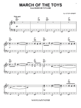 page one of March Of The Toys (Piano, Vocal & Guitar Chords (Right-Hand Melody))
