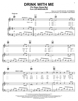 page one of Drink With Me (To Days Gone By) (Piano, Vocal & Guitar Chords (Right-Hand Melody))
