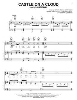 page one of Castle On A Cloud (Piano, Vocal & Guitar Chords (Right-Hand Melody))