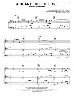 page one of A Heart Full Of Love (Piano, Vocal & Guitar Chords (Right-Hand Melody))
