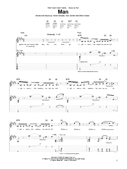 page one of Man (Guitar Tab)