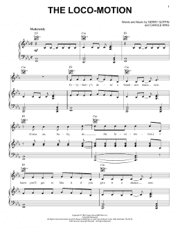 page one of The Loco-Motion (Piano, Vocal & Guitar Chords (Right-Hand Melody))