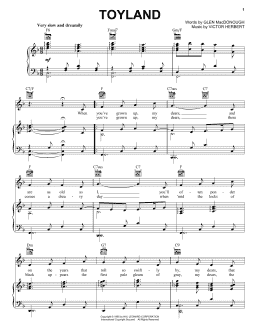 page one of Toyland (Piano, Vocal & Guitar Chords)