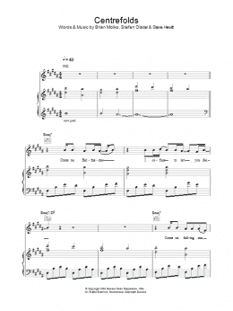 page one of Centrefolds (Piano, Vocal & Guitar Chords)