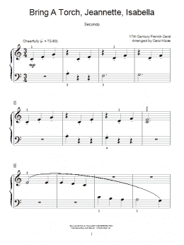 page one of Bring A Torch, Jeannette Isabella (Piano Duet)