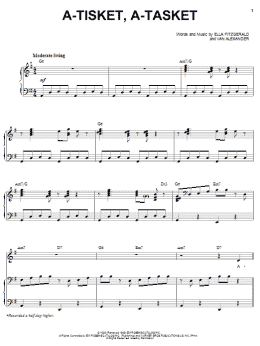 page one of A-Tisket, A-Tasket (Piano & Vocal)