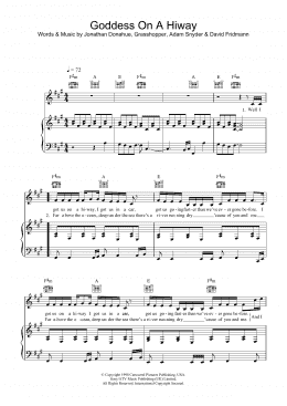 page one of Goddess On A Hiway (Piano, Vocal & Guitar Chords)