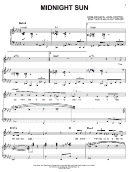 page one of Midnight Sun (Piano & Vocal)