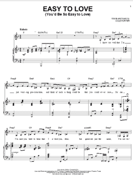 page one of Easy To Love (You'd Be So Easy To Love) (Piano & Vocal)