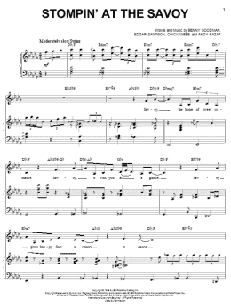 page one of Stompin' At The Savoy (Piano & Vocal)