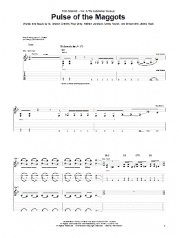 page one of Pulse Of The Maggots (Guitar Tab)