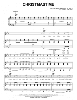 page one of Christmastime (Piano, Vocal & Guitar Chords (Right-Hand Melody))