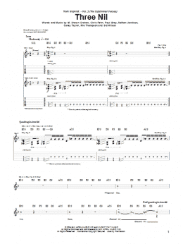 page one of Three Nil (Guitar Tab)