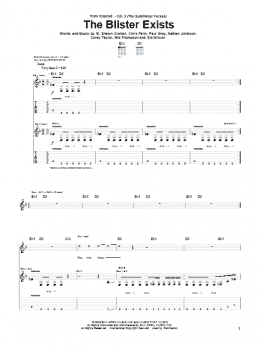 page one of The Blister Exists (Guitar Tab)