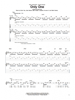 page one of Only One (Guitar Tab)