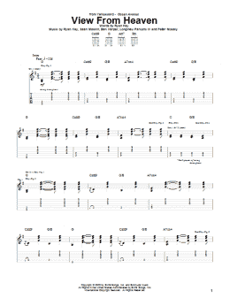 page one of View From Heaven (Guitar Tab)