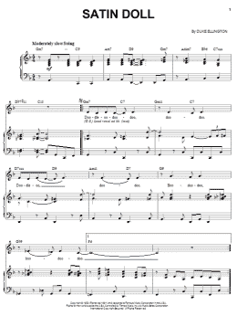 page one of Satin Doll (Piano & Vocal)