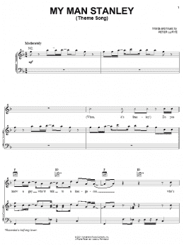 page one of My Man Stanley (Theme Song) (Piano, Vocal & Guitar Chords (Right-Hand Melody))