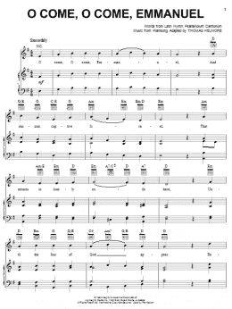 page one of O Come, O Come Emmanuel (Piano, Vocal & Guitar Chords (Right-Hand Melody))