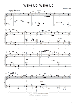 page one of Wake Up, Wake Up (Educational Piano)