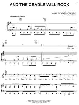 page one of And The Cradle Will Rock (Piano, Vocal & Guitar Chords (Right-Hand Melody))