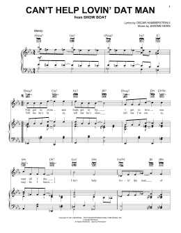 page one of Can't Help Lovin' Dat Man (Piano, Vocal & Guitar Chords (Right-Hand Melody))