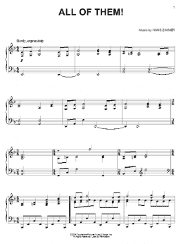 page one of All Of Them! (Piano Solo)