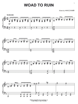 page one of Woad To Ruin (Piano Solo)