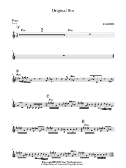 page one of Original Sin (Lead Sheet / Fake Book)